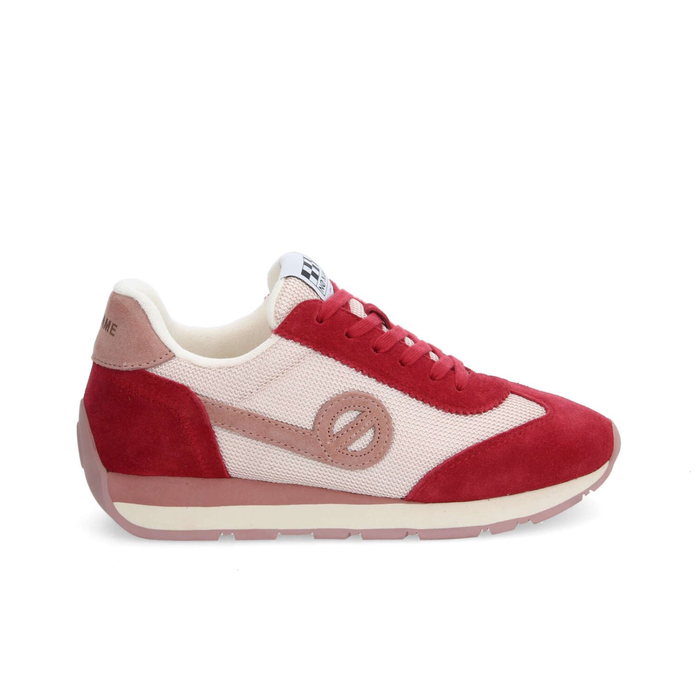 CITY RUN JOGGER W - KNIT/SUEDE - PINK/RED